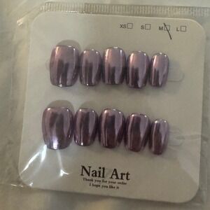 Medium Purple‎ Press On Nails Nail Art Manicure Set New